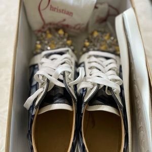 Christian Louboutin Men Sneakers junior mix flat version multi